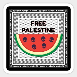 Free Palestine Keffiyeh Sticker